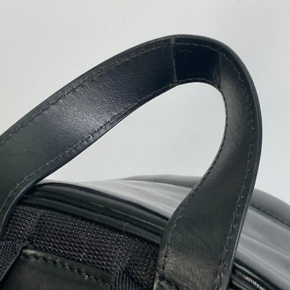 BURBERRY ML JETT Horseferry Backpack Coating canvas Black/White - Picture 2 of 15